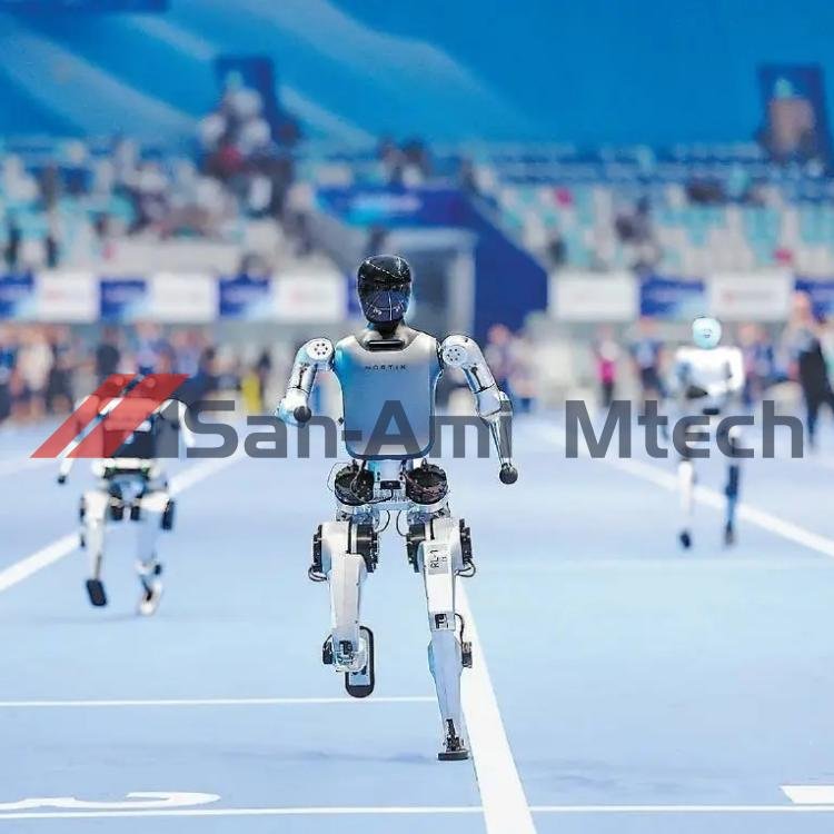 Chinese Humanoid Robots Smash Human Records in Sprint, High Jump
